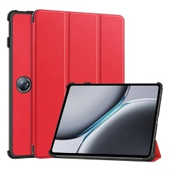 OnePlus Pad 2 Gigapack Tok álló, bőr hatású aktív FLIP, asztali tartó, PIROS
