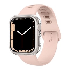 Apple Watch Series 9 41mm SPIGEN LIQUID CRYSTAL szilikon óra keret ütésállóság, 061CS24483 utód, ÁTLÁTSZÓ