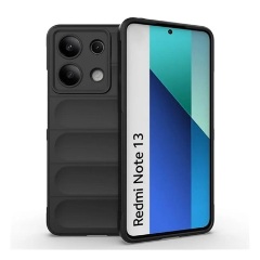 Redmi Note 13 4G Gigapack Szilikon telefonvédő ütésállóság, 3D, FEKETE
