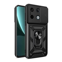 Xiaomi Poco X6 5G Gigapack Defender szilikon telefonvédő ütésállóság, kameravédő, FEKETE