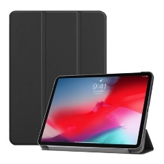 IPAD Pro 11 (2022) Gigapack Tok álló, bőr hatású aktív FLIP, asztali tartó, FEKETE