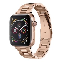 Apple Watch Series 10 42mm SPIGEN MODERN FIT pótszíj egyedi méret, fém, ROZÉARANY