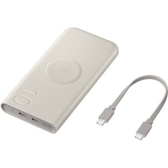 SAMSUNG vésztöltő 2 Type-C aljzat 10000mAh, LED jelzés, BÉZS