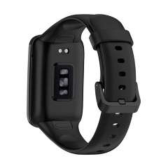 Xiaomi Mi Band 7 Pro Gigapack pótszíj egyedi méret, szilikon, FEKETE