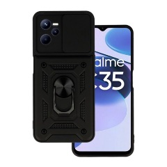 Realme C35 Gigapack Defender szilikon telefonvédő ütésállóság, kameravédő, FEKETE