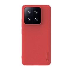 Xiaomi 14 5G NILLKIN SUPER FROSTED PRO műanyag telefonvédő ütésállóság, érdes felület, PIROS