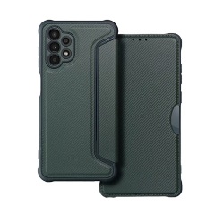 Samsung A13 4G Gigapack tok álló, bőr hatású FLIP, karbon minta, SÖTÉTZÖLD Samsung A13 4G Gigapack tok álló, bőr hatású FLIP, karbon minta, SÖTÉTZÖLD