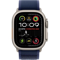 Apple Watch Ultra 2 cellular 49mm ház okosóra szürke (Natural) + BLUE TRAIL LOOP  S/M