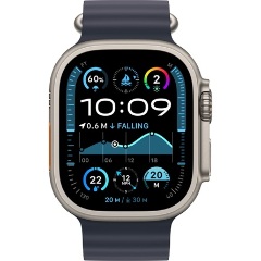 Apple Watch Ultra 2 cellular 49mm ház okosóra szürke (Natural) + NAVY OCEAN BAND