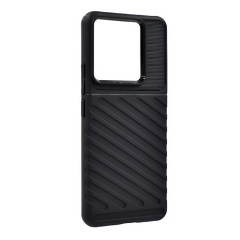 Xiaomi Poco X6 5G Gigapack Szilikon telefonvédő ütésállóság, dombor minta, FEKETE