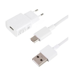 XIAOMI hálózati töltő USB aljzat (10W, gyorstöltő + microUSB kábel) FEHÉR (Gigapack csomagolás)