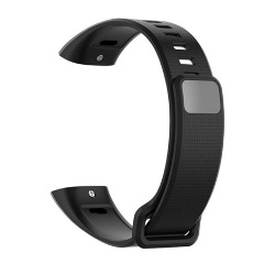 Honor Band 2 Pro Gigapack pótszíj egyedi méret, szilikon, FEKETE