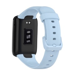 Xiaomi Mi Band 7 Pro Gigapack pótszíj egyedi méret, szilikon, VILÁGOSKÉK