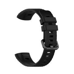 Honor Band 3 Pro Gigapack pótszíj egyedi méret, csíkos, FEKETE