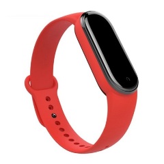 Xiaomi Mi Band 7 GIGAPACK pótszíj egyedi méret, szilikon, PIROS