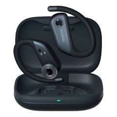 1MORE FIT OPEN Bluetooth fülhallgató SZTEREO v5.3, fülre akasztható + töltőtok, FEKETE