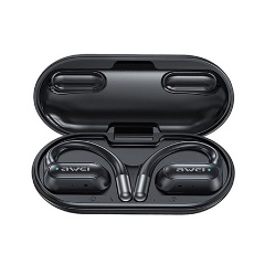 AWEI OWS T93 Bluetooth fülhallgató SZTEREO v5.4, IPX6 + töltőtok, FEKETE