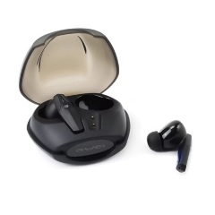 AWEI T25 Bluetooth fülhallgató SZTEREO v5.3, vízálló + töltőtok, FEKETE