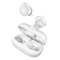 CELLULARLINE PETIT Bluetooth fülhallgató SZTEREO v5.0, aktív zajszűrő + töltőtok, FEHÉR