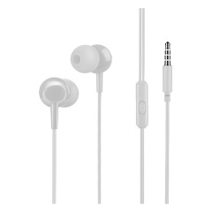 HOCO M14 fülhallgató SZTEREO 3.5mm jack, felvevő gomb, FEHÉR