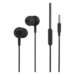 HOCO M14 fülhallgató SZTEREO 3.5mm jack, felvevő gomb, FEKETE