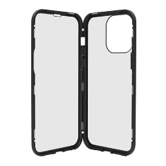 iPhone 14 Pro Gigapack alumínium telefonvédő 360°-os védelem, 9H, FEKETE