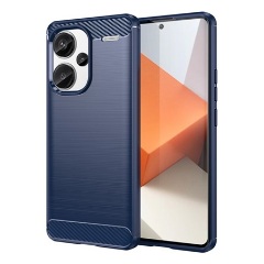 Redmi Note 13 Pro Plus 5G Gigapack Szilikon telefonvédő ütésállóság, karbon minta, SÖTÉTKÉK