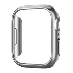 Apple Watch Series 9 45mm SPIGEN THIN FIT műanyag óra keret ütésállóság EZÜST