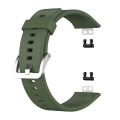 Huawei Watch Fit Gigapack pótszíj egyedi méret, fém csat, SÖTÉTZÖLD