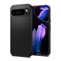Google Pixel 9 Pro XL 5G SPIGEN THIN FIT műanyag telefonvédő matt, kameravédő, FEKETE