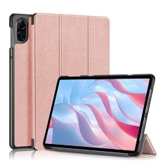 Honor Pad X9 Gigapack Tok álló, bőr hatású FLIP, asztali tartó, ROZÉARANY