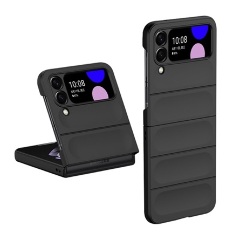 Samsung Z Flip4 5G GIGAPACK műanyag telefonvédő ütésállóság, 3D, FEKETE