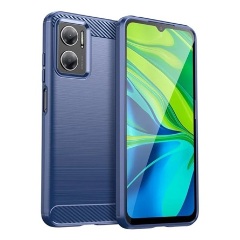 Redmi 10 5G GIGAPACK Szilikon telefonvédő ütésállóság, karbon minta, SÖTÉTKÉK