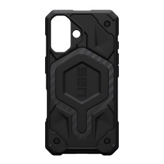 iPhone 16 UAG MONARCH PRO szilikon telefonvédő erős ütésállóság, MagSafe, FEKETE