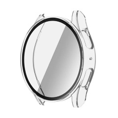 Samsung Watch 7 44mm Gigapack Műanyag keret BUMPER, ütésállóság + kijelzővédő üveg, ÁTLÁTSZÓ