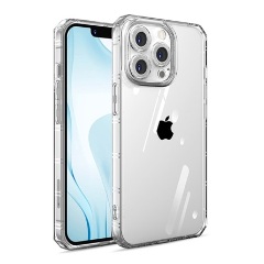 iPhone 12 Pro Max Gigapack szilikon telefonvédő ütésállóság, légpárnás keret, ÁTLÁTSZÓ