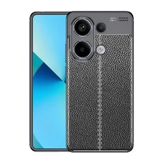 Xiaomi Poco M6 Pro 4G Gigapack Szilikon telefonvédő ütésállóság, varrás minta, FEKETE