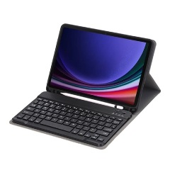 Samsung Tab S9 LTE Gigapack Tok álló, bőr hatású FLIP, ceruza tartó, FEKETE