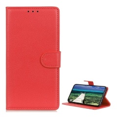 Samsung S23 Ultra Gigapack tok álló, bőr hatású FLIP, prémium, PIROS