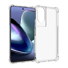 TCL 50 5G Gigapack Szilikon telefonvédő ütésállóság, légpárnás sarok, ÁTLÁTSZÓ