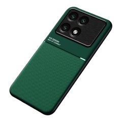 Xiaomi Poco X6 Pro 5G Gigapack Szilikon telefonvédő ütésállóság, csíkos, SÖTÉTZÖLD