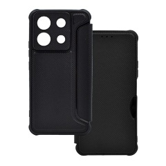 Xiaomi Poco X6 5G Gigapack Tok álló, bőr hatású FLIP, karbon minta, FEKETE Xiaomi Poco X6 5G Gigapack Tok álló, bőr hatású FLIP, karbon minta, FEKETE
