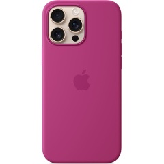 Apple IPHONE 16 PRO MAX SILICONE CASE WITH MAGSAFE - FUCHSIA okostelefon szilikon tok