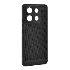 Xiaomi Poco X6 5G Gigapack Műanyag telefonvédő légáteresztő, kameravédő, FEKETE