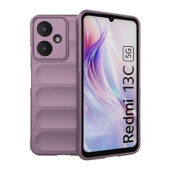 Redmi 13C 5G Gigapack Szilikon telefonvédő ütésállóság, 3D, LILA