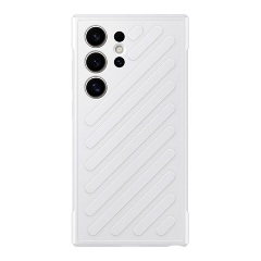Samsung S24 Ultra 5G Designed for SAMSUNG műanyag telefonvédő ütésállóság, dombor minta, FEHÉR