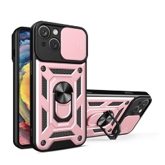 iPhone 14 Plus Gigapack Defender szilikon telefonvédő ütésállóság, kameravédő, ROZÉARANY