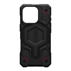 iPhone 16 Pro UAG MONARCH PRO szilikon telefonvédő erős ütésállóság, MagSafe, FEKETE