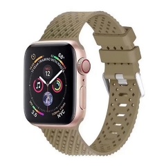 Apple Watch Series 10 46mm GIGAPACK Pótszíj egyedi méret, csíkos, SÖTÉTZÖLD