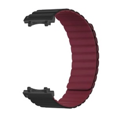 Amazfit T-Rex 3 GIGAPACK Pótszíj egyedi méret, mágneses, FEKETE/BORDÓ